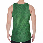 Shamrock St. Patrick's Day Pattern Print Men's Velvet Tank Top