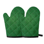 Shamrock St. Patrick's Day Pattern Print Oven Mitts