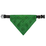 Shamrock St. Patrick's Day Pattern Print Over The Collar Dog Bandana