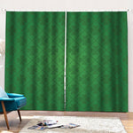 Shamrock St. Patrick's Day Pattern Print Pencil Pleat Curtains