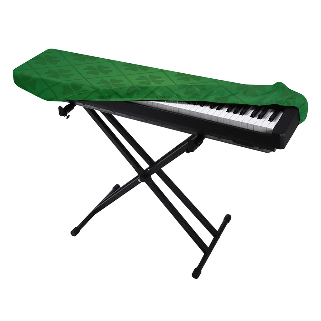 Shamrock St. Patrick's Day Pattern Print Piano Keyboard Cover