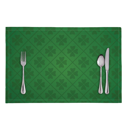 Shamrock St. Patrick's Day Pattern Print Placemat