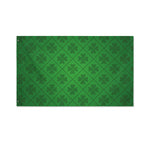 Shamrock St. Patrick's Day Pattern Print Polyester Flag