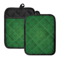 Shamrock St. Patrick's Day Pattern Print Pot Holders With Pocket