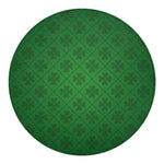 Shamrock St. Patrick's Day Pattern Print Round Blanket