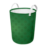 Shamrock St. Patrick's Day Pattern Print Round Laundry Basket