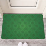 Shamrock St. Patrick's Day Pattern Print Rubber Doormat