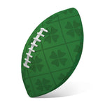 Shamrock St. Patrick's Day Pattern Print Rugby Ball