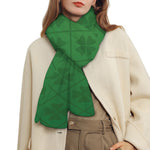 Shamrock St. Patrick's Day Pattern Print Scarf