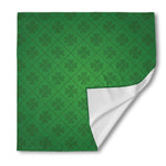 Shamrock St. Patrick's Day Pattern Print Silk Bandana