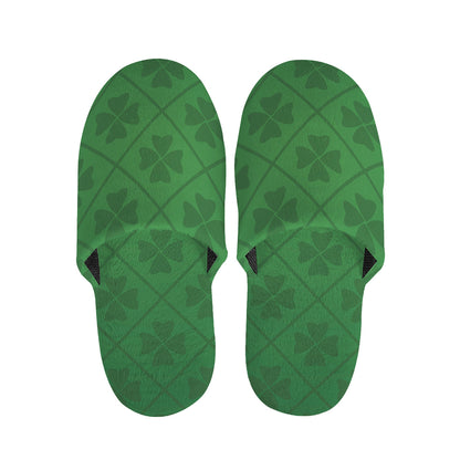 Shamrock St. Patrick's Day Pattern Print Slippers