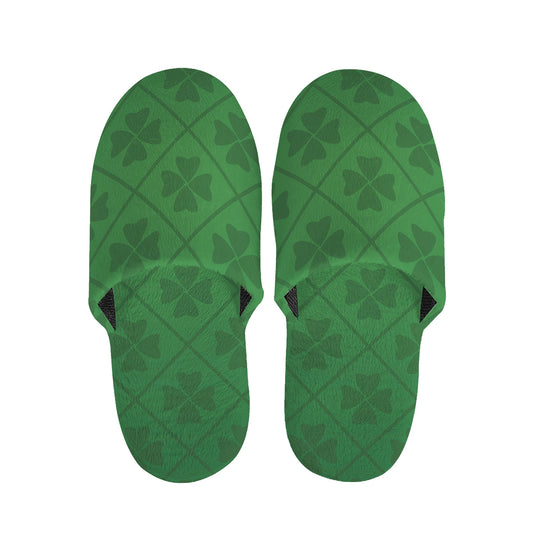 Shamrock St. Patrick's Day Pattern Print Slippers
