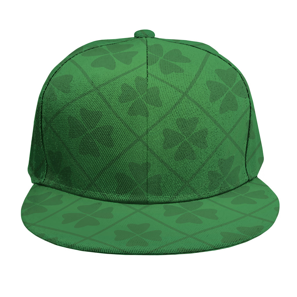 Shamrock St. Patrick's Day Pattern Print Snapback Cap