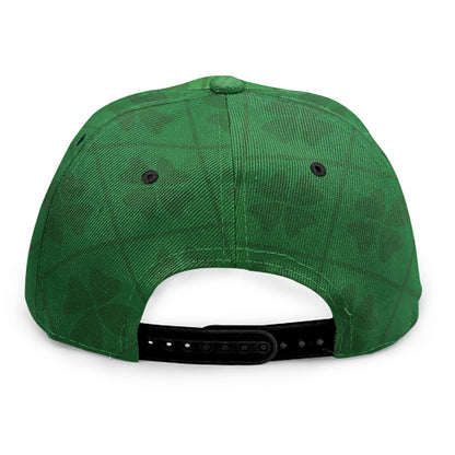 Shamrock St. Patrick's Day Pattern Print Snapback Cap