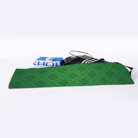 Shamrock St. Patrick's Day Pattern Print Sports Towel
