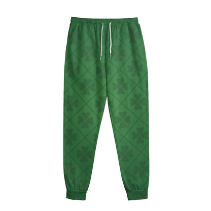 Shamrock St. Patrick's Day Pattern Print Sweatpants