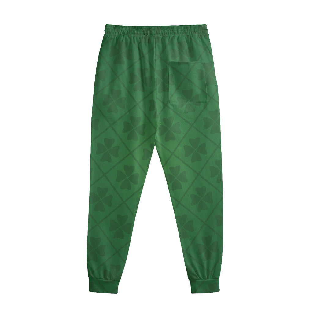 Shamrock St. Patrick's Day Pattern Print Sweatpants