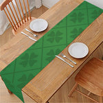 Shamrock St. Patrick's Day Pattern Print Table Runner