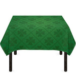 Shamrock St. Patrick's Day Pattern Print Tablecloth