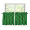Shamrock St. Patrick's Day Pattern Print Tier Curtains