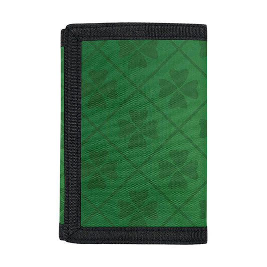 Shamrock St. Patrick's Day Pattern Print Trifold Wallet