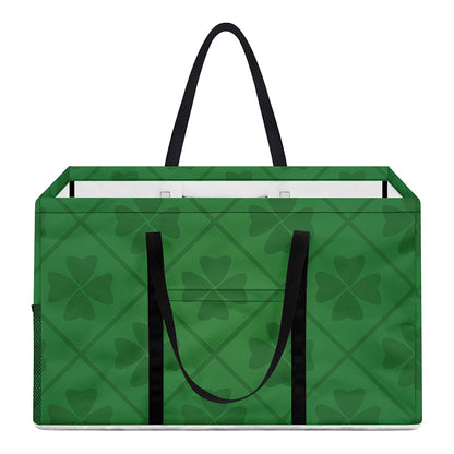 Shamrock St. Patrick's Day Pattern Print Utility Tote Bag