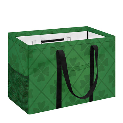 Shamrock St. Patrick's Day Pattern Print Utility Tote Bag