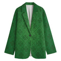Shamrock St. Patrick's Day Pattern Print Women's Blazer
