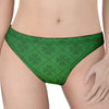 Shamrock St. Patrick's Day Pattern Print Women's Thong