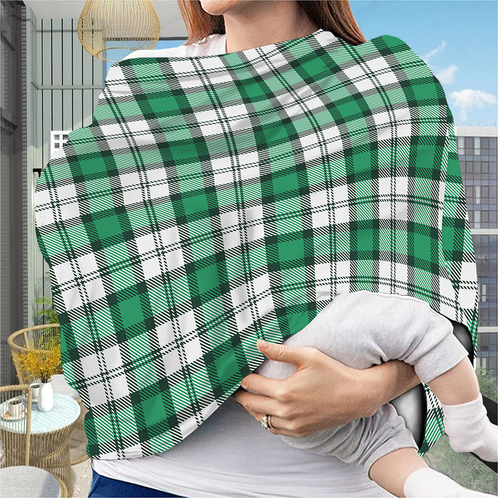 Shamrock St. Patrick's Day Tartan Print Baby Seat Cover