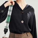 Shamrock St. Patrick's Day Tartan Print Bag Strap