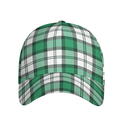 Shamrock St. Patrick's Day Tartan Print Baseball Cap