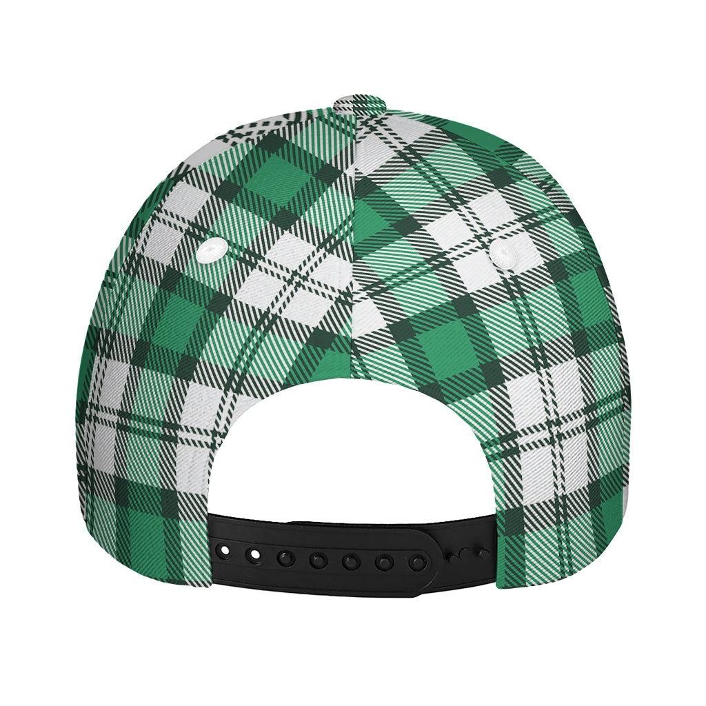 Shamrock St. Patrick's Day Tartan Print Baseball Cap