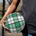 Shamrock St. Patrick's Day Tartan Print Basketball