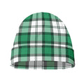 Shamrock St. Patrick's Day Tartan Print Beanie