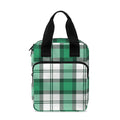 Shamrock St. Patrick's Day Tartan Print Bible Tote Bag