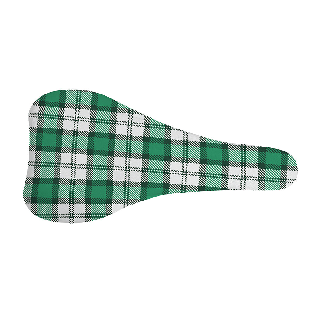 Shamrock St. Patrick's Day Tartan Print Bicycle Seat Cover