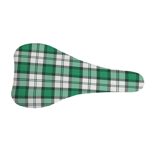 Shamrock St. Patrick's Day Tartan Print Bicycle Seat Cover