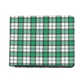 Shamrock St. Patrick's Day Tartan Print Bifold Wallet