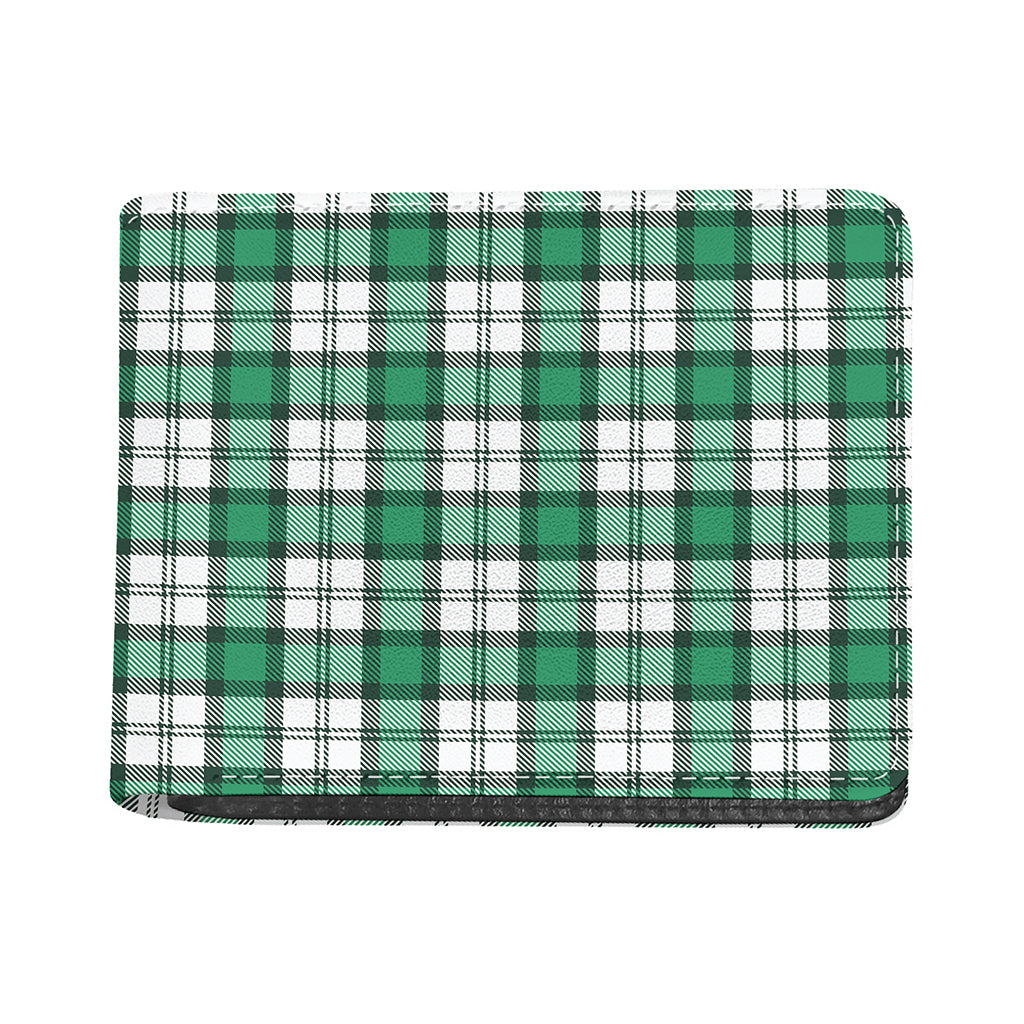 Shamrock St. Patrick's Day Tartan Print Bifold Wallet
