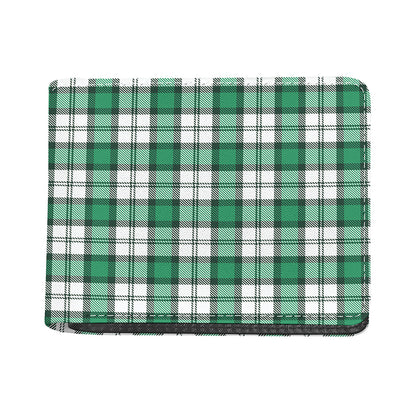 Shamrock St. Patrick's Day Tartan Print Bifold Wallet