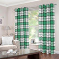 Shamrock St. Patrick's Day Tartan Print Dimout Grommet Curtains