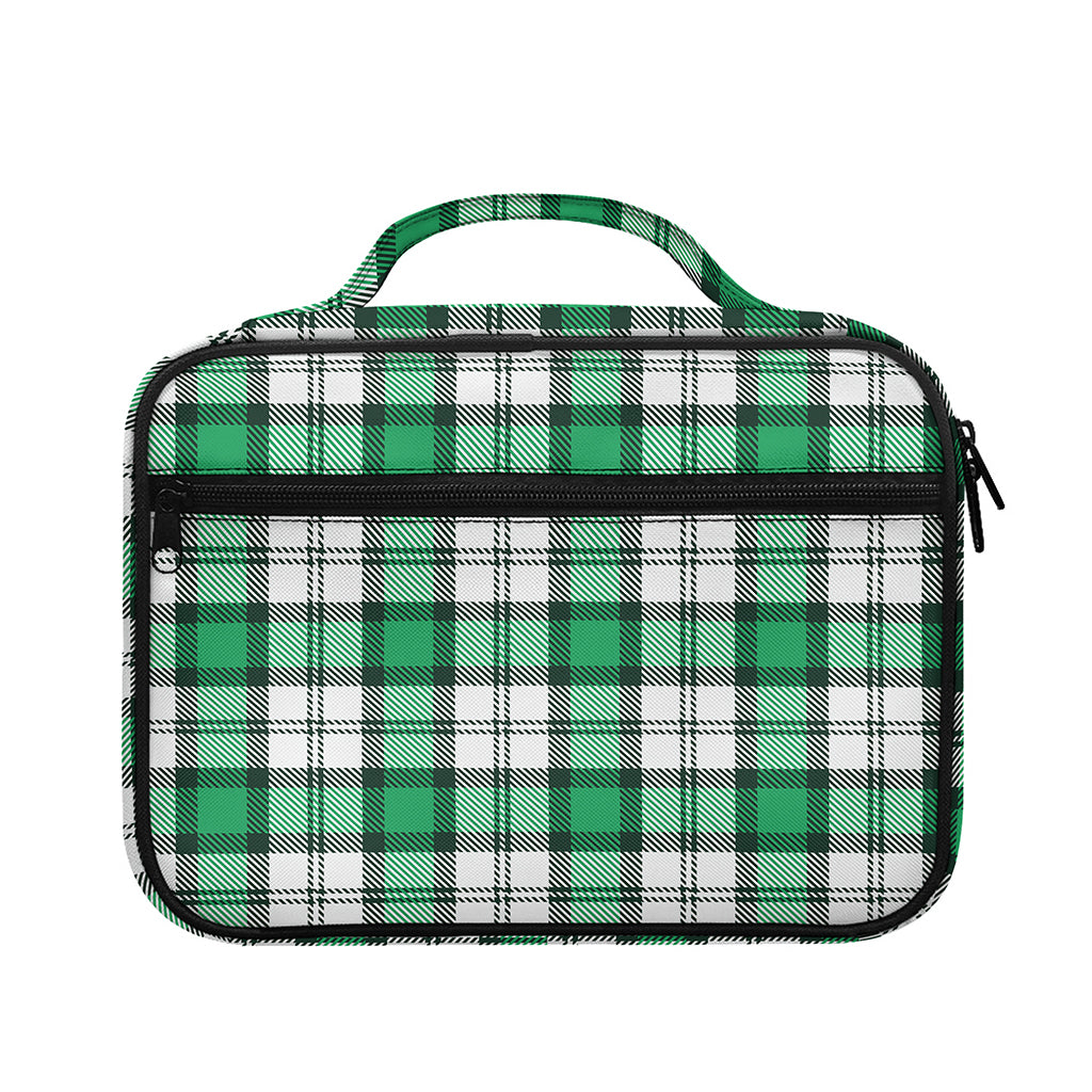 Shamrock St. Patrick's Day Tartan Print Briefcase Bible Bag
