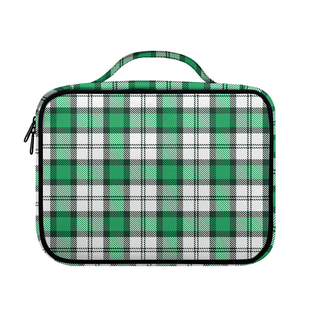 Shamrock St. Patrick's Day Tartan Print Briefcase Bible Bag
