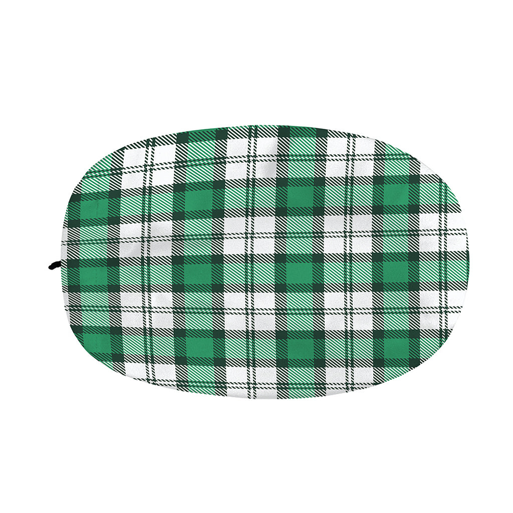 Shamrock St. Patrick's Day Tartan Print Car Side Mirror Covers