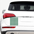 Shamrock St. Patrick's Day Tartan Print Car Sticker