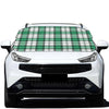 Shamrock St. Patrick's Day Tartan Print Car Windshield Snow Cover