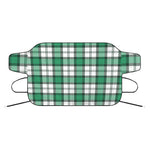 Shamrock St. Patrick's Day Tartan Print Car Windshield Snow Cover