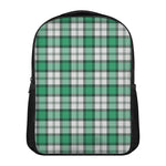 Shamrock St. Patrick's Day Tartan Print Casual Backpack