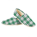 Shamrock St. Patrick's Day Tartan Print Casual Shoes